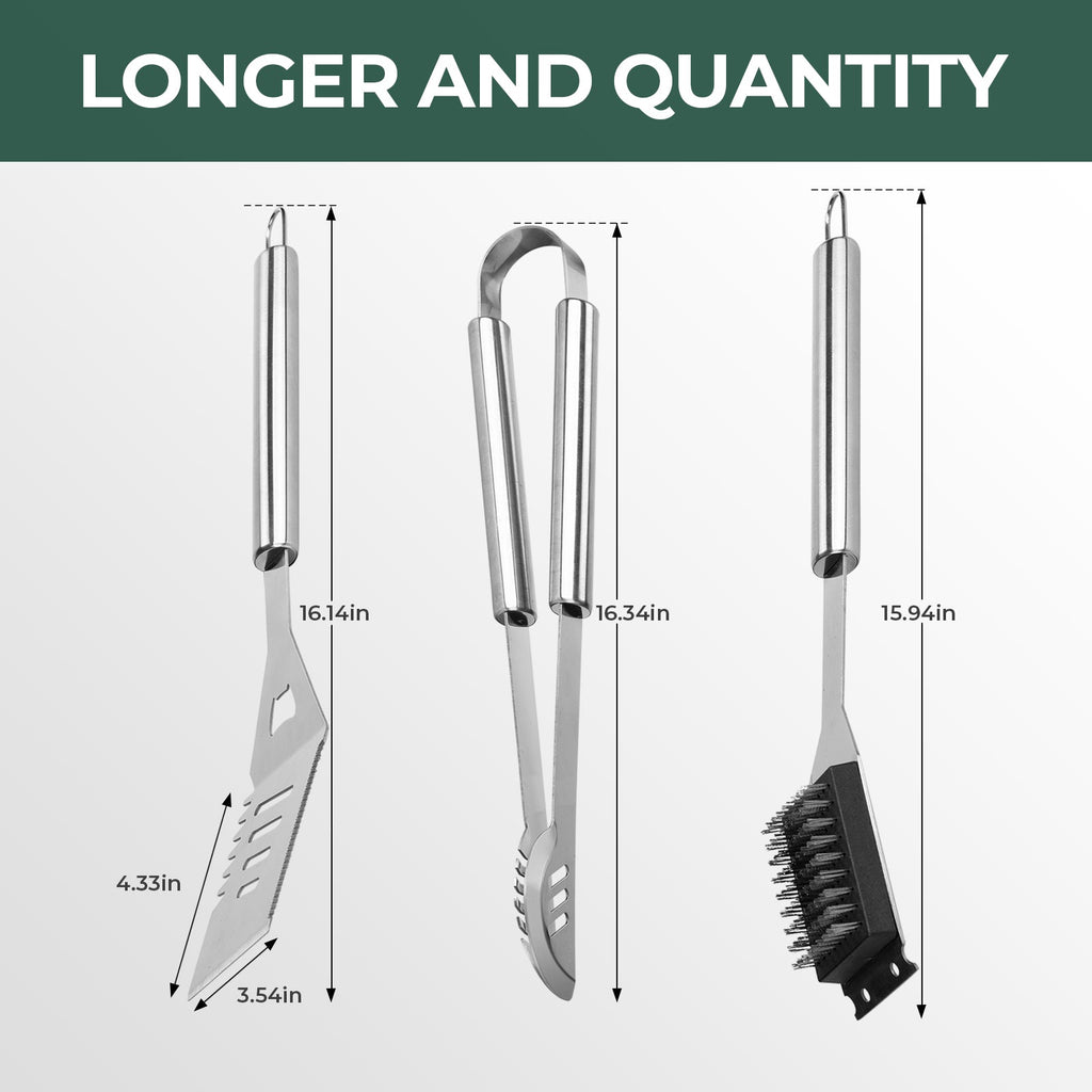 16 Inch Stainless Steel BBQ Grill Tools BBQ Tool Grilling Accessories