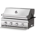 28 Inch Built-In 4-Burner Propane Gas Grill ALL-Thickened 304 Stainless Steel 32000 BTU