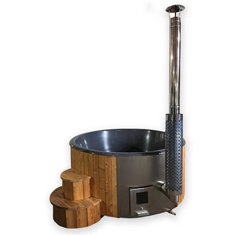 SaunaLife Model S4N - 6 Person Wood-Fired Hot Tub SL-MODELS4N