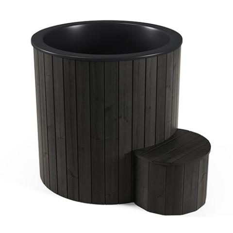 SaunaLife Black Model S1B 1-Person Cold/Hot Immersion Tub 128695