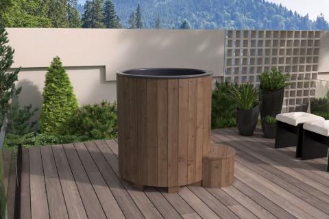 SaunaLife Natural finish Model S1N 1-Person Cold/Hot Immersion Tub 128694